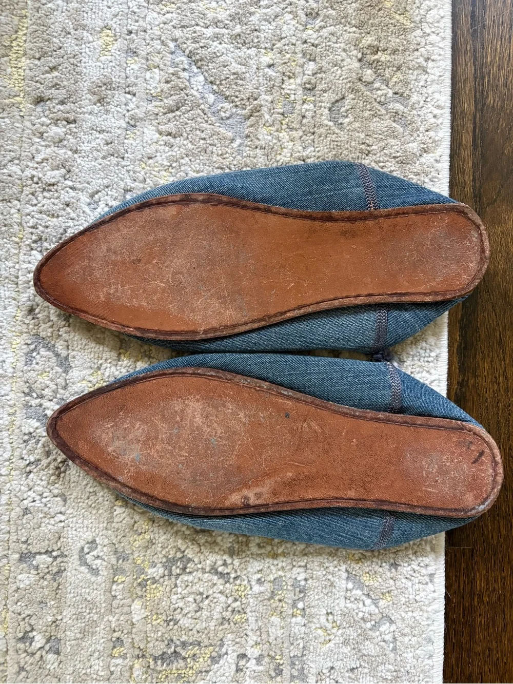 Brother Vellies Denim Moroccan Babouche Mules